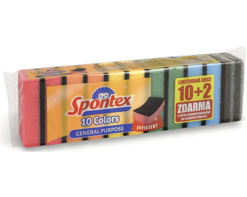 Spontex univerzálne hubky v balení 10+2 zdarma