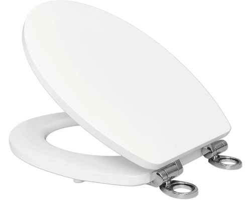 WC sedadlo z plastu s chrómovým kovaním