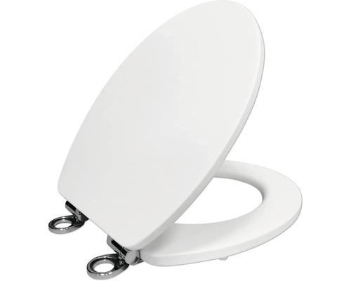 Toaletné sedadlo z plastu s nerezovými pántmi