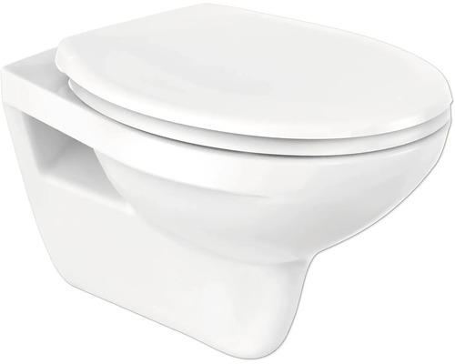 Závesné WC z keramiky s toaletným sedadlom
