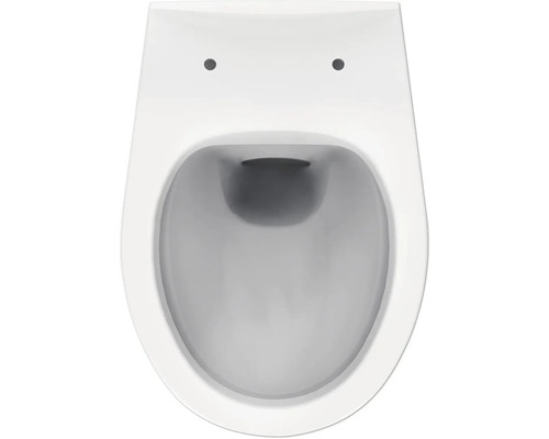 Závesné WC z keramiky, pohľad zhora