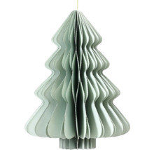 Dekoratívny papierový vianočný stromček na zavesenie