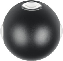 Čierny guľový nábytkový gombík