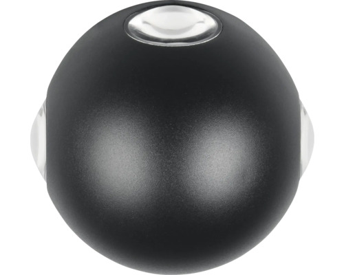 Čierny guľový nábytkový gombík