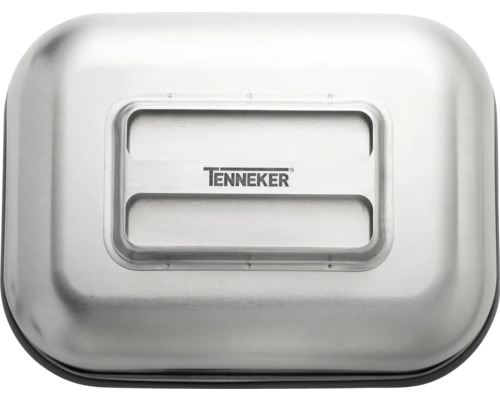 Logo Tenneker na nerezovej vložke grilu