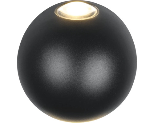 Čierne guľové svietidlo