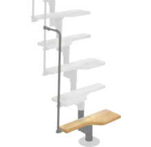 Schodiskové zábradlie s dreveným stupňom