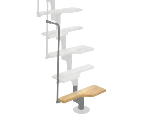 Výškový nadstavec Pertura EOS GH 315 Schodiskové zábradlie s dreveným stupňom