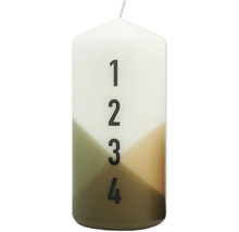 Adventná sviečka s číslami 1 až 4