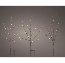 Tri dekoratívne stromy s LED osvetlením pre vonkajšie použitie