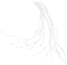 Svetelný záves s kvapkami