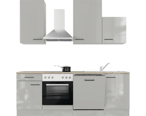 Kompletná kuchynská linka s drezom, varnou doskou, rúrou, digestorom a hornými skrinkami