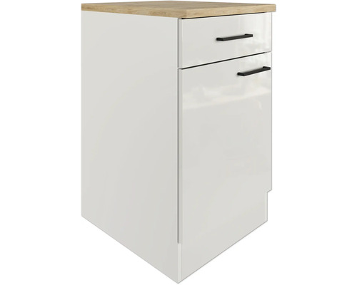 Spodná skrinka s dvomi zásuvkami a jednými dvierkami