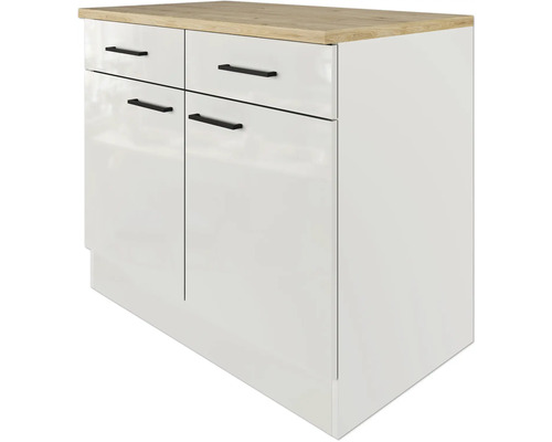 Kuchynský ostrovček so štyrmi zásuvkami a dvomi dvierkami