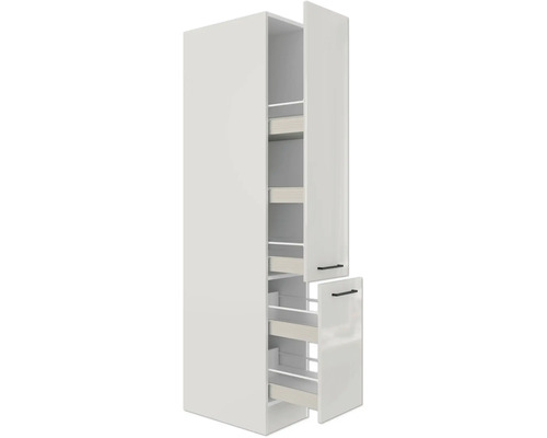 Kuchynská skrinka s výsuvnými prvkami na uskladnenie