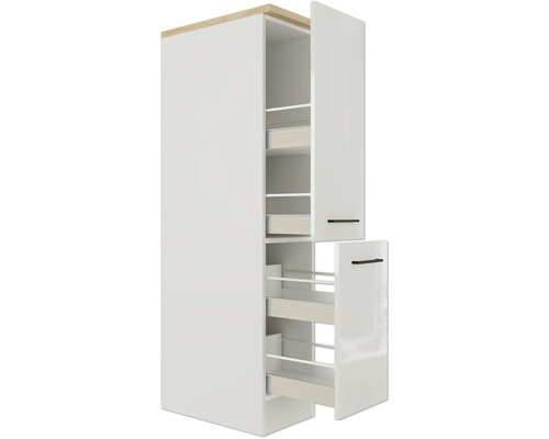 Kuchynská skrinka s výsuvnými prvkami na kuchynské náčinie