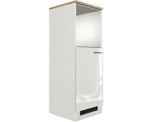 Vysoká skrinka s otvorenou policou a jednými dverami