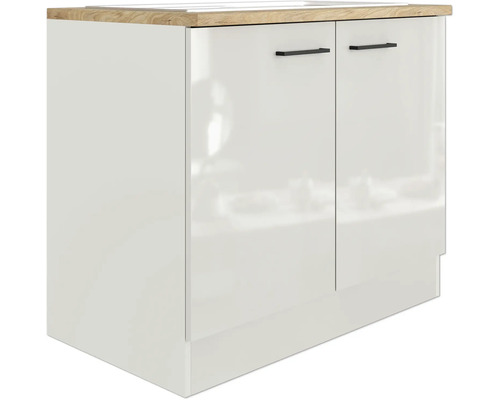 Skrinka pod umývadlo s dvomi dvierkami a drevenou doskou