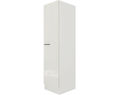 Biela kúpeľňová skrinka s jednými dvierkami a rúčkou