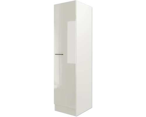 Lesklá vysoká skriňa do kuchyne alebo kúpeľne s úchytkou