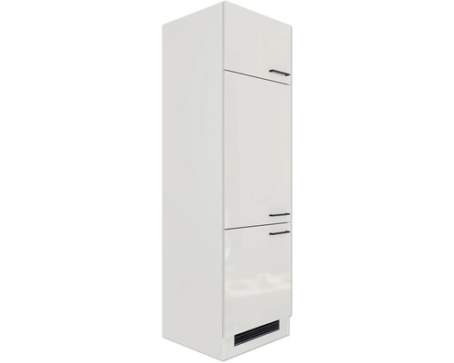 Biela kúpeľňová skrinka so zásuvkami a držadlami