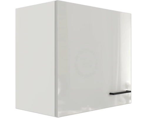 Biela kuchynská horná skrinka s rukoväťou