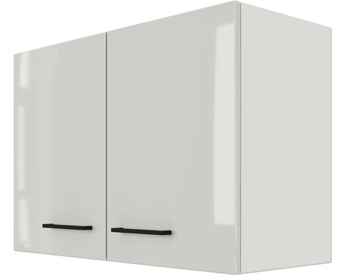 Závesná skrinka s dvomi dvierkami a úchytkami