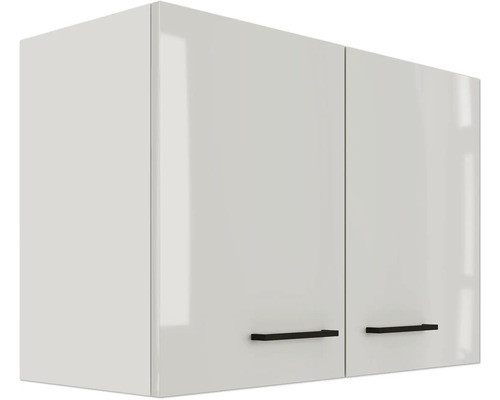 Závesná skrinka s dvomi dvierkami a úchytkami