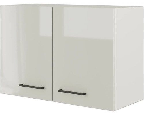 Závesná skrinka s dvomi dvierkami a úchytkami