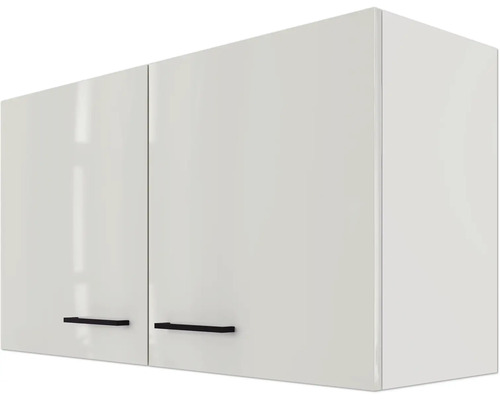 Závesná kuchynská skrinka s dvomi dvierkami a úchytmi