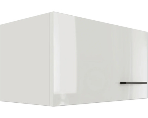 Biela závesná skrinka s rukoväťou