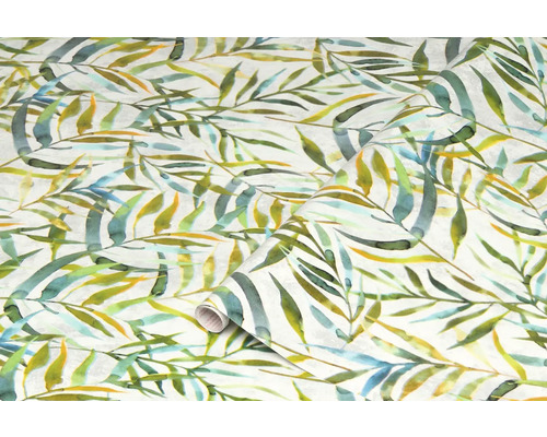 Samolepiaca fólia kvetinová Klebefolie Lorina 200x45 cm Rolka tapety so vzorom listov na dekoráciu stien