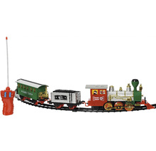 Hračka vláčik s lokomotívou, vagónmi a diaľkovým ovládaním