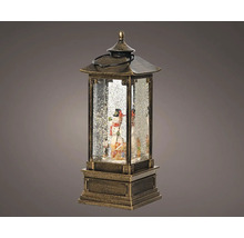 Dekoratívna lampa s motívom snehuliaka na Vianoce