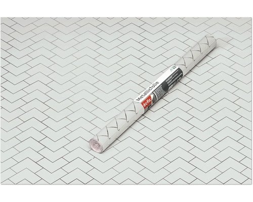 Rolka metalickej fólie so vzorom rybej kosti