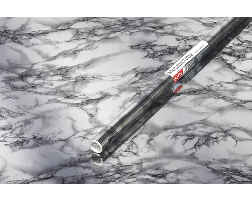 Rolka metalickej fólie s mramorovým vzorom