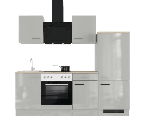 Kompletná kuchyňa s drezom, sporákom, digestorom a skriňami