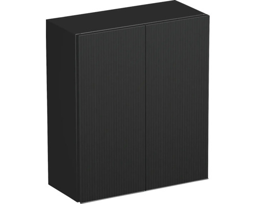 Závesná skrinka do kúpeľne Intedoor TRENTA čierna matná 50 x 58 x 23 cm TRE HZ 50 2D B A9276