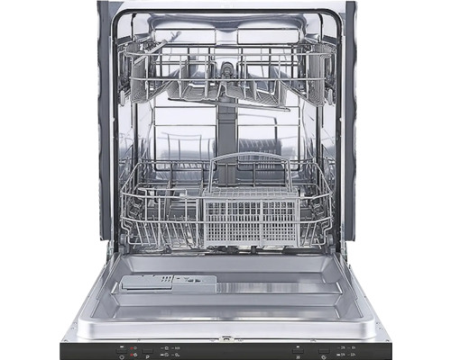 Otvorená umývačka riadu s horným a dolným košom