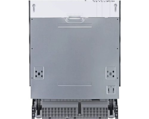 Pohľad zozadu na umývačku riadu s detailmi o pripojeniach a inštalácii