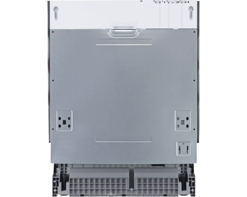 Pohľad zozadu na umývačku riadu na inštaláciu v kuchyni.