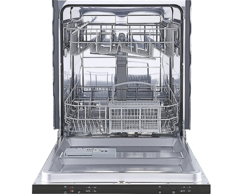 Otvorená umývačka riadu s košom na príbory a košmi na riad