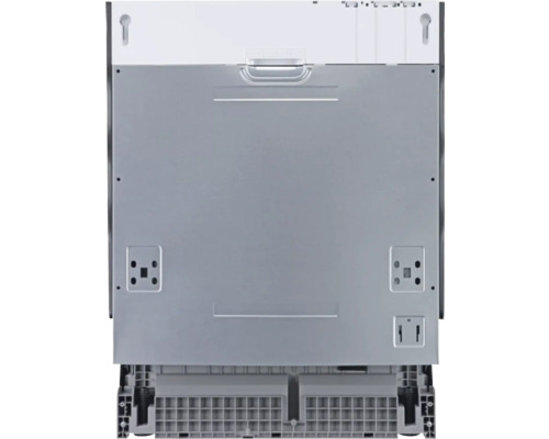 Pohľad zozadu na umývačku riadu s montážnym materiálom