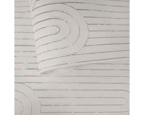 Tapeta s vodorovnými čiarami a geometrickým dizajnom