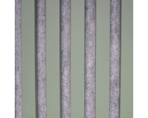 Akustický panel MDF zelený, sivý filc 20 x 420 x 2600 mm Akustický panel s plsteným povrchom