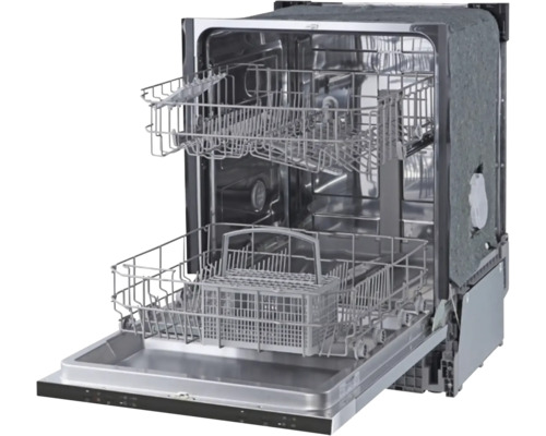 Otvorená umývačka riadu s košíkmi na príbory