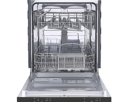 Otvorená umývačka riadu s niekoľkými košmi