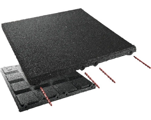 Doska z gumového granulátu so spojovacími kolíkmi