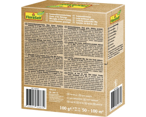 Balenie letničkovej zmesi FloraSelf