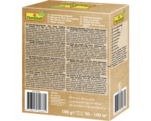 Balenie semien FloraSelf pre motýle pre 50 až 100 metrov štvorcových